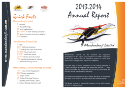 Mandandanji annual report.