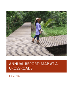 MAP Annual Report 2014 : At a Crossroads