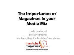 The Importance of Magazines in your Media Mix