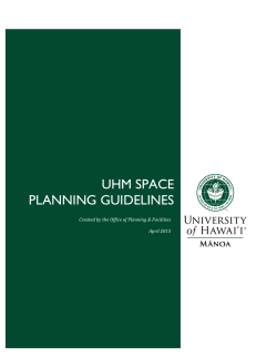 OPFP 4.1 - UH Manoa Space Guidelines