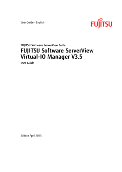 ServerView Virtual-IO Manager 3.5