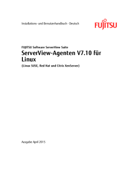 ServerView-Agenten fÃ¼r Linux - Fujitsu Technology Solutions