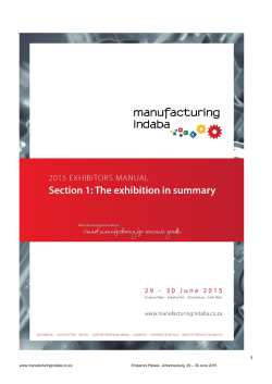 Section 1 - MI Exhibitors Manual 2015