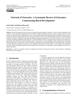 Network of Networks: A Systematic Review of Literature