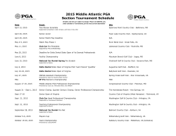 2015 Middle Atlantic PGA Section Tournament