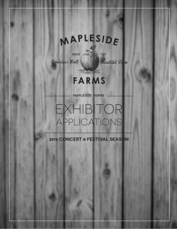 EXHIBITOR - Mapleside Farms