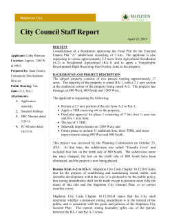 Item 2 Staff Report