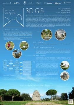 Poster - Mapping the Via Appia
