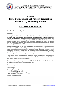 NAPC_Call for Nominations_ASEAN RDPE 2nd Leadership Awards