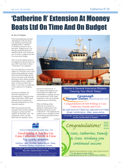 `Catherine R` Extension At Mooney Boats Ltd On Time