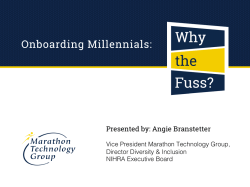 A presentation by Angie Branstetter.