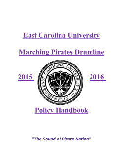 ECU Drumline Policy Book