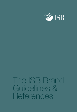 The ISB Brand Guidelines & References