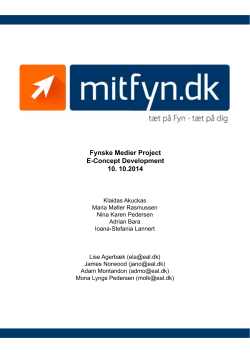 Fynske Medier Project E-Concept Development