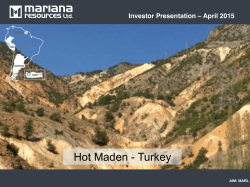View Presentation - Mariana Resources