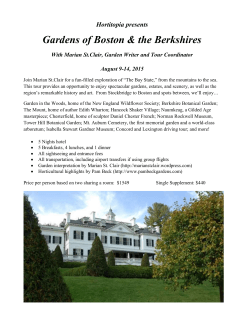Gardens of Boston & the Berkshires