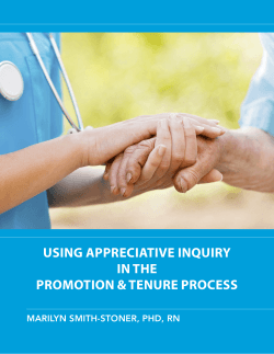 using appreciative inquiry in the promotion & tenure process