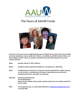 The Faces of AAUW Funds, March 21