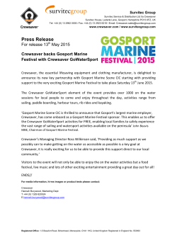 Crewsaver backs Gosport Marine Festival with Crewsaver