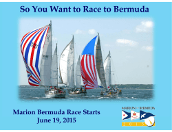 So You Want to Race to Bermuda - Marion