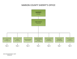 Organizational Chart - Marion County Sheriff