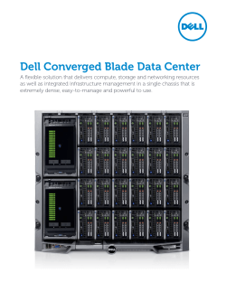 Dell Converged Blade Data Center