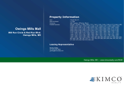 Owings Mills Mall - Kimco Realty Corporation