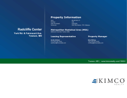 Radcliffe Center CVS - Kimco Realty Corporation