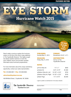 Hurricane Watch 2015 - Fayetteville Observer