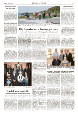 Pressebericht Donaupost