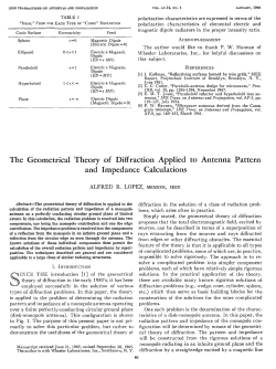 The Geometrical Theory and of Diffraction Applied to