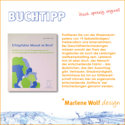 BUCHTIPP - Marlene Wolf design