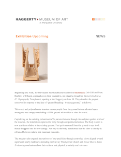 Haggerty Museum of Art: Exhibition: Upcoming: vol. 73