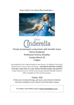 Cinderella fundraiser