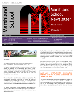 Newsletter 7th May 2015