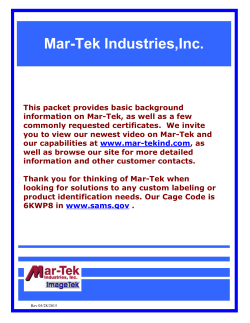 Certifications e-Brochure - Mar