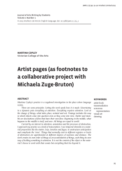 Journal of Arts Writing by Students