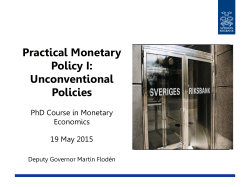 What is monetary policy?