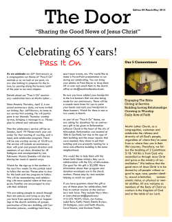 Spring 2015 issue of the "Door"
