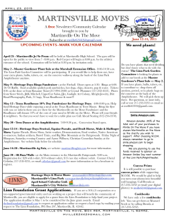 Martinsville Moves - April 16, 2015 - the City of Martinsville, Illinois