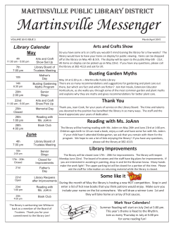 Martinsville Messenger - the City of Martinsville, Illinois