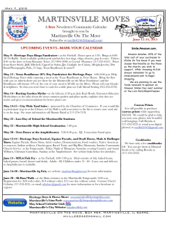 Martinsville Moves - May 7, 2015 - the City of Martinsville, Illinois