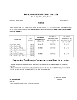 MARUDHAR ENGINEERING COLLEGE Payment of fee through