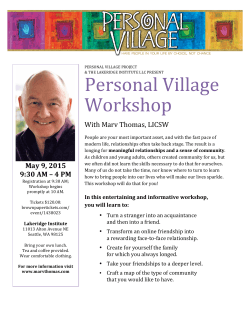 Personal Village Workshop