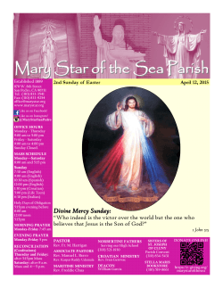 April 12, 2015 - Mary Star of the Sea Parish