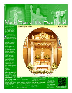 April 19, 2015 - Mary Star of the Sea Parish