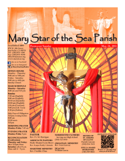 May 24, 2015 - Mary Star of the Sea Parish