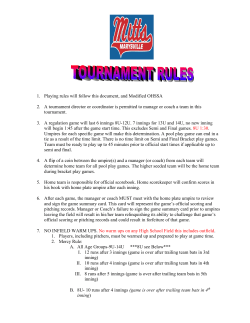 1. Playing rules will follow this document, and