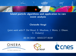 Island particle algorithms and application to rare