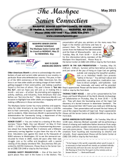 May 2015 Newsletter